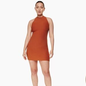 Sculpt Knit Halter Mini Dress